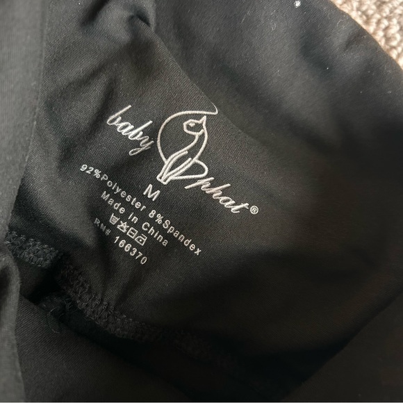 Baby Phat Y2K Rhinestone Foldover Flare Yoga Pants – Size M - Picture 6 of 6